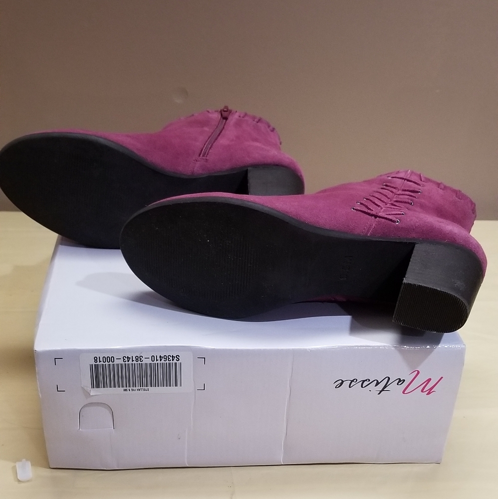 Suede Booties (Rose color)